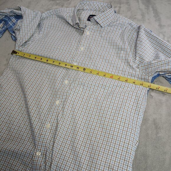 Johnnie O Button Up Shirt Lot (2) Mens M Plaid Check Performance Preppy Classic - Picture 12 of 14